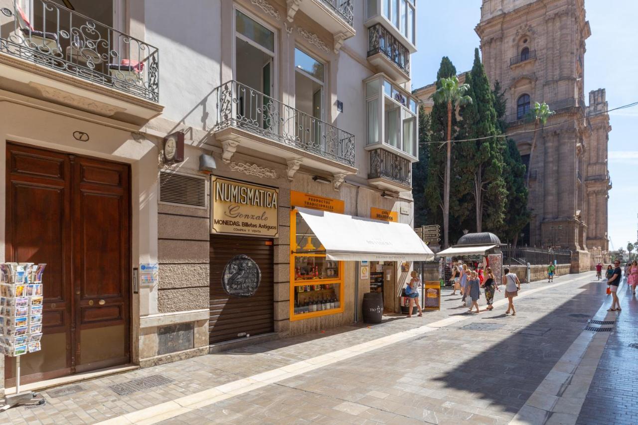 Luminoso apartamento de dos habitaciones con vistas a las Catedral Málaga Exterior foto